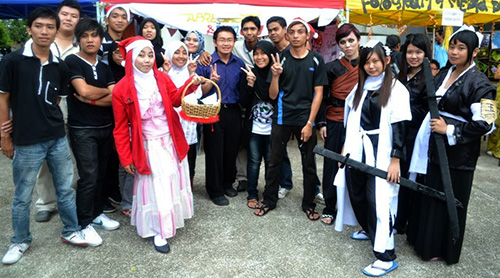 Terry Lucas and Animation Students